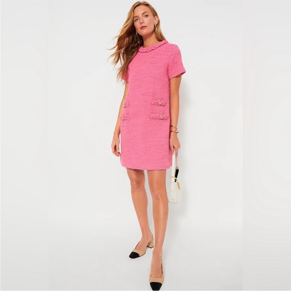 Tuckernuck Pink Bouclé Mini Dress